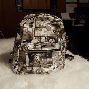 Black and White Magazine Backpack
